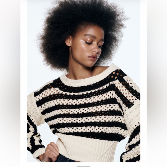 Zara Sweaters Zara Striped Sweater Limited Edition Poshmark